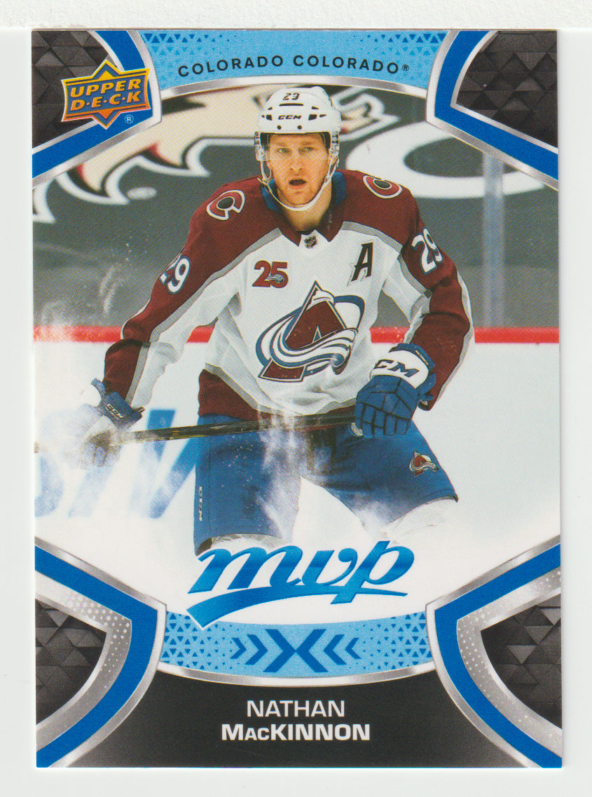 Nathan MacKinnon SP - Colorado Avalanche (NHL Hockey Card) 2021-22 Upper Deck MVP Factory Set # 216 Mint