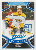 Jeremy Davies SP - Nashville Predators (NHL Hockey Card) 2021-22 Upper Deck MVP Factory Set # 223 Mint
