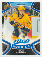 David Farrance SP - Nashville Predators (NHL Hockey Card) 2021-22 Upper Deck MVP Factory Set # 230 Mint