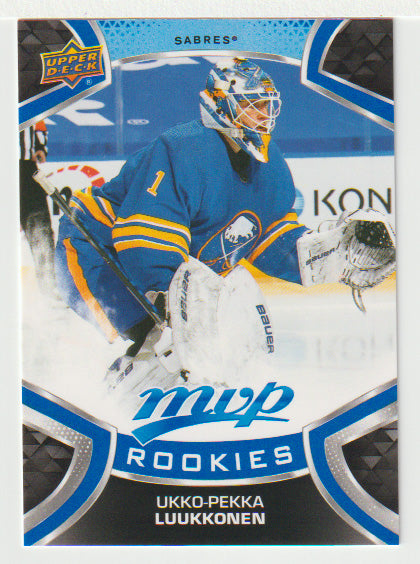 Ukko-Pekka Luukkonen SP - Buffalo Sabres (NHL Hockey Card) 2021-22 Upper Deck MVP Factory Set # 241 Mint