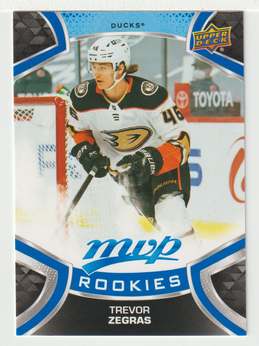 Trevor Zegras SP - Anaheim Ducks (NHL Hockey Card) 2021-22 Upper Deck MVP Factory Set # 249 Mint