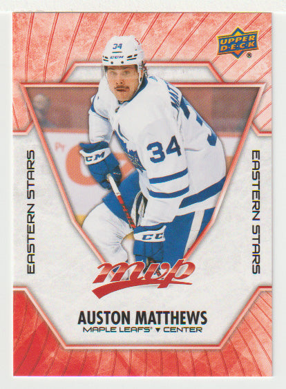 Auston Matthews - Toronto Maple Leafs - Eastern Stars (NHL Hockey Card) 2021-22 Upper Deck MVP Factory Set # ES-1 Mint
