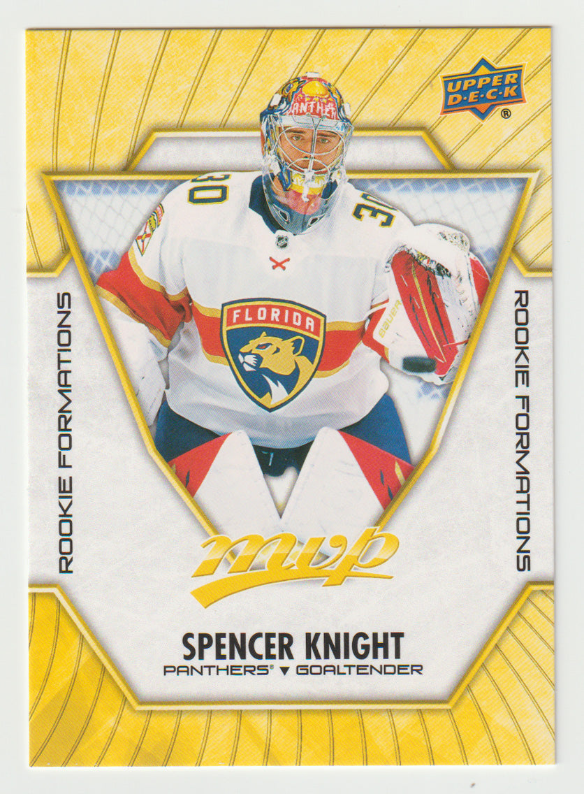 Spencer Knight - Florida Panthers - Rookie Formations (NHL Hockey Card) 2021-22 Upper Deck MVP Factory Set # RF-4 Mint
