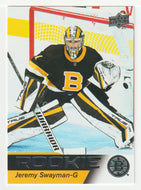 Jeremy Swayman - Boston Bruins (NHL Hockey Card) 2021-22 Upper Deck Star Rookies # 3 Mint
