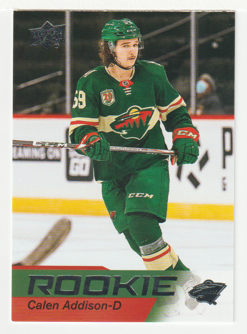 Calen Addison - Minnesota Wild (NHL Hockey Card) 2021-22 Upper Deck Star Rookies # 9 Mint