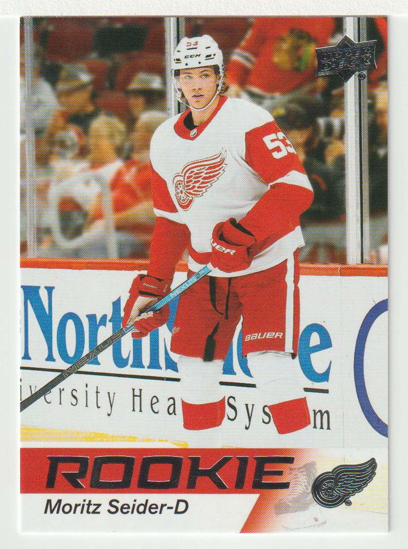Moritz Seider - Detroit Red Wings (NHL Hockey Card) 2021-22 Upper Deck Star Rookies # 18 Mint