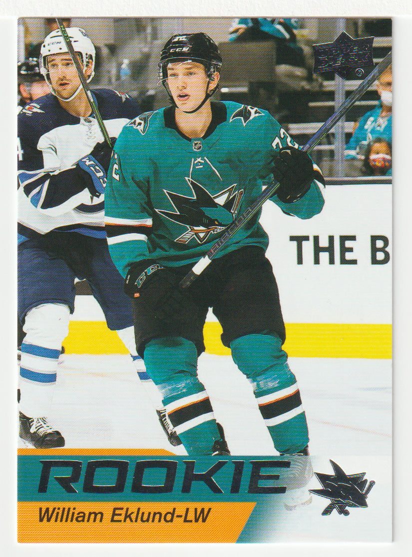 William Eklund - San Jose Sharks (NHL Hockey Card) 2021-22 Upper Deck Star Rookies # 24 Mint