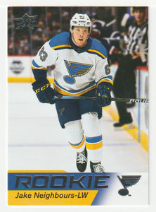 Jake Neighbours - St. Louis Blues (NHL Hockey Card) 2021-22 Upper Deck Star Rookies # 25 Mint