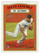 Sixto Sanchez - Miami Marlins - In Action (MLB Baseball Card) 2021 Topps Heritage # 16 Mint