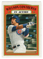 Willson Contreras - Chicago Cubs - In Action (MLB Baseball Card) 2021 Topps Heritage # 42 Mint