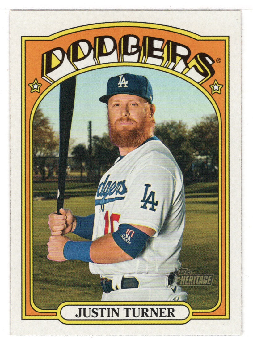 Justin Turner - Los Angeles Dodgers (MLB Baseball Card) 2021 Topps Heritage # 156 Mint