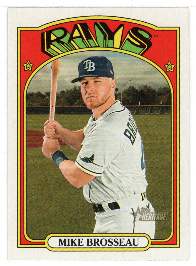Mike Brosseau - Tampa Bay Rays (MLB Baseball Card) 2021 Topps Heritage # 260 Mint