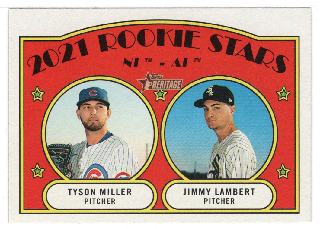 Jimmy Lambert RC - Tyson Miller RC (MLB Baseball Card) 2021 Topps Heritage # 261 Mint