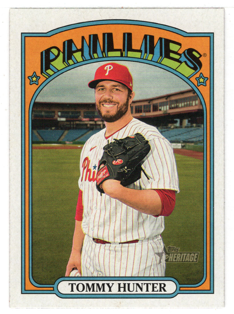 Tommy Hunter - Philadelphia Phillies - SP (MLB Baseball Card) 2021 Topps Heritage # 425 Mint