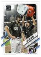 Adam Eaton - Carlos Rodon - Chicago White Sox - No-No Bath (MLB Baseball Card) 2021 Topps Update # US-297 Mint