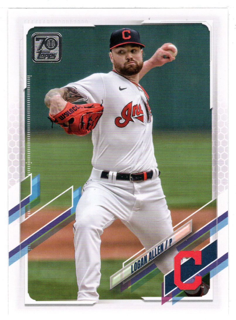 Logan Allen - Cleveland Indians (MLB Baseball Card) 2021 Topps Update # US-308 Mint