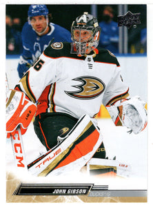 John Gibson - Anaheim Ducks (NHL Hockey Card) 2022-23 Upper Deck # 252 Mint
