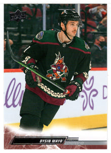 Dysin Mayo - Arizona Coyotes (NHL Hockey Card) 2022-23 Upper Deck # 258 Mint
