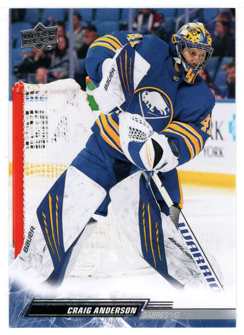 Craig Anderson - Buffalo Sabres (NHL Hockey Card) 2022-23 Upper Deck # 277 Mint