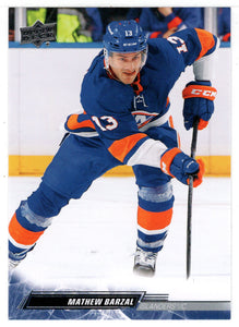 Mathew Barzal - New York Islanders (NHL Hockey Card) 2022-23 Upper Deck # 365 Mint