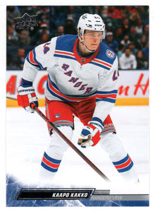 Kaapo Kakko - New York Rangers (NHL Hockey Card) 2022-23 Upper Deck # 370 Mint