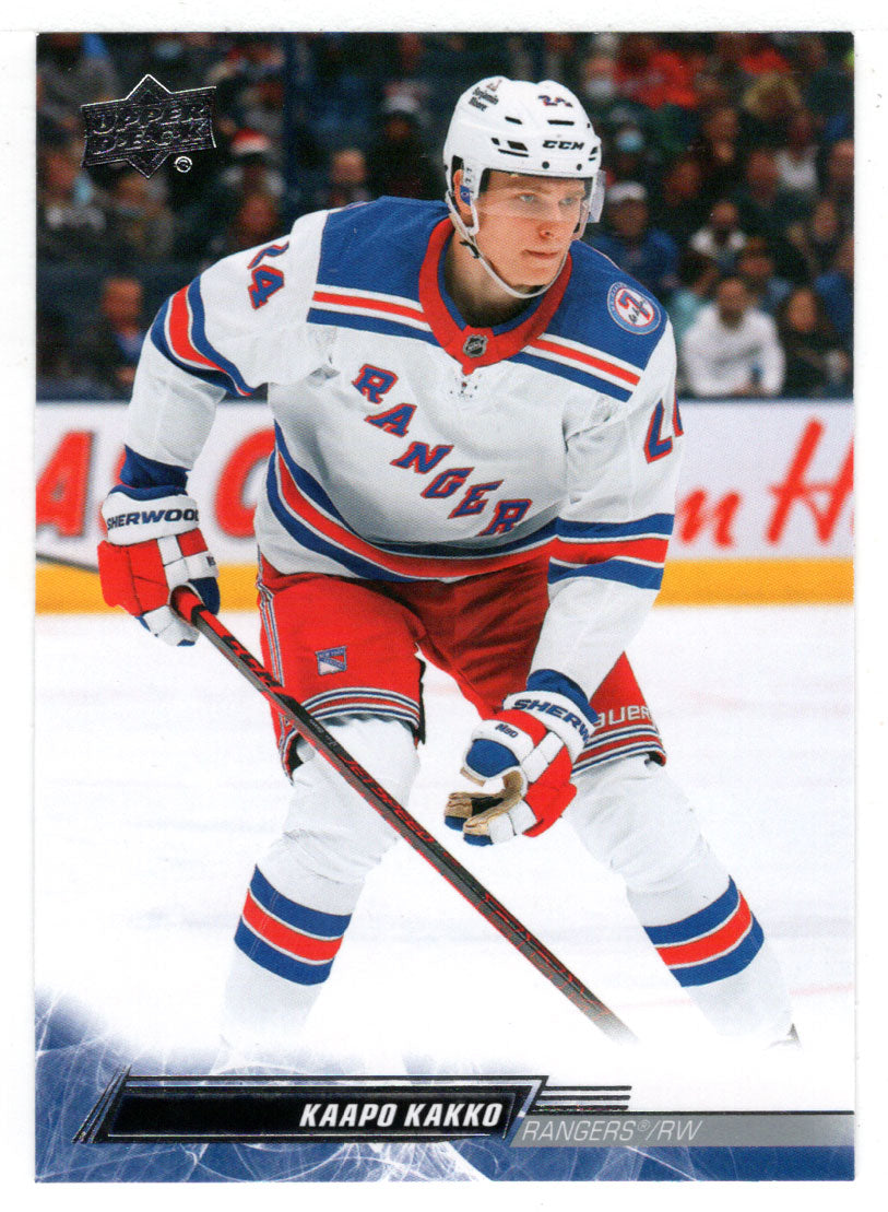 Kaapo Kakko - New York Rangers (NHL Hockey Card) 2022-23 Upper Deck # 370 Mint