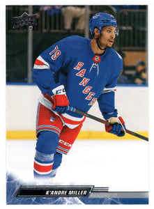 K'Andre Miller - New York Rangers (NHL Hockey Card) 2022-23 Upper Deck # 372 Mint