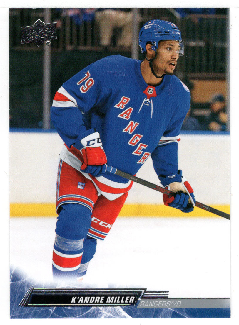K'Andre Miller - New York Rangers (NHL Hockey Card) 2022-23 Upper Deck # 372 Mint