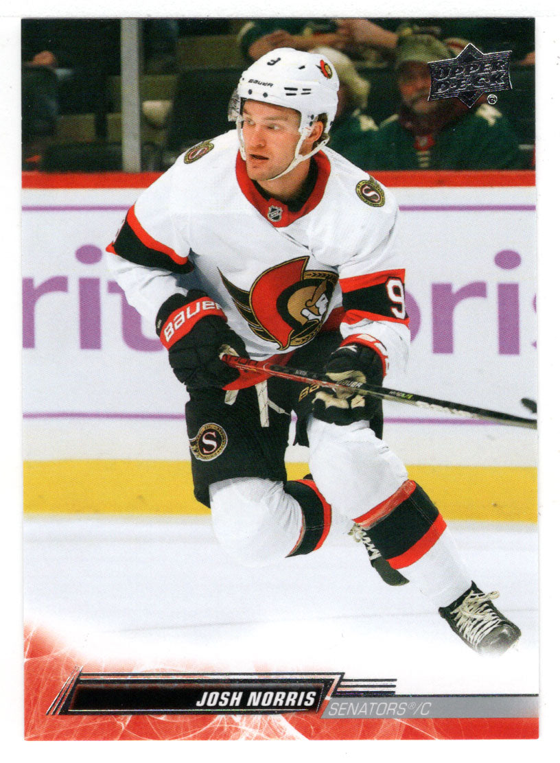 Josh Norris - Ottawa Senators (NHL Hockey Card) 2022-23 Upper Deck # 374 Mint