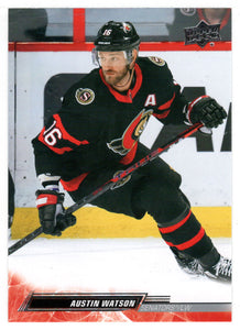 Austin Watson - Ottawa Senators (NHL Hockey Card) 2022-23 Upper Deck # 378 Mint