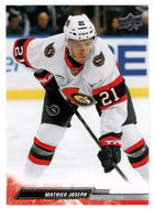 Mathieu Joseph - Ottawa Senators (NHL Hockey Card) 2022-23 Upper Deck # 379 Mint