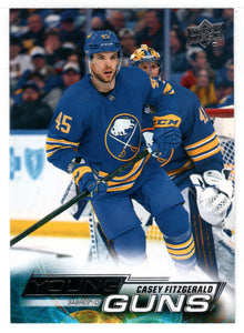 Casey Fitzgerald RC - Buffalo Sabres - Young Guns (NHL Hockey Card) 2022-23 Upper Deck # 498 Mint