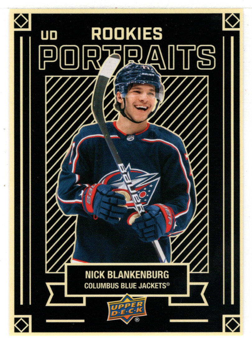 Nick Blankenburg - Columbus Blue Jackets - Portraits (NHL Hockey Card) 2022-23 Upper Deck # P 42 Mint