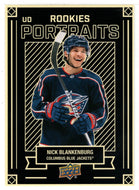 Nick Blankenburg - Columbus Blue Jackets - Portraits (NHL Hockey Card) 2022-23 Upper Deck # P 42 Mint