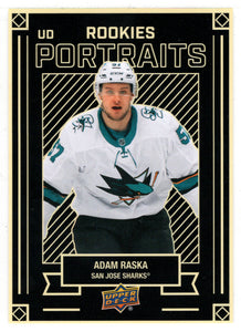 Adam Raska - San Jose Sharks - Portraits (NHL Hockey Card) 2022-23 Upper Deck # P 66 Mint