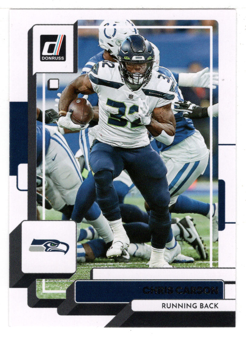 Chris Carson - Seattle Seahawks (NFL Football Card) 2022 Donruss # 33 Mint