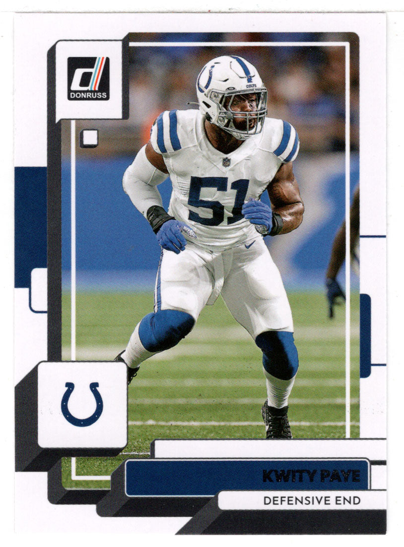 Kwity Paye -  Indianapolis Colts (NFL Football Card) 2022 Donruss # 54 Mint