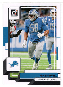 Penei Sewell - Detroit Lions (NFL Football Card) 2022 Donruss # 86 Mint
