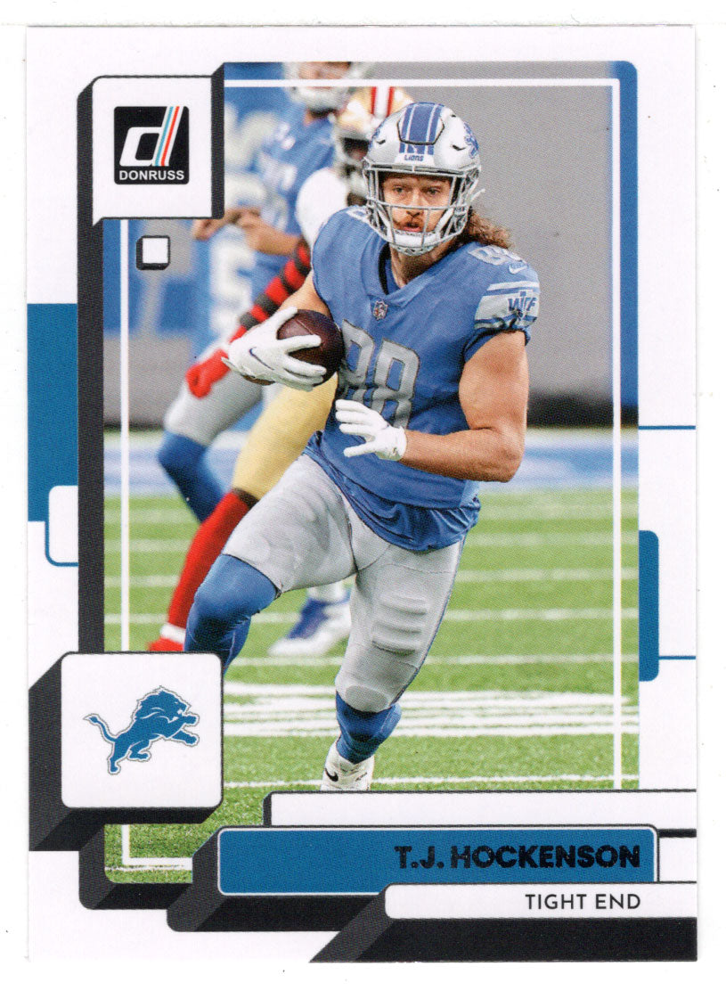 T.J. Hockenson - Detroit Lions (NFL Football Card) 2022 Donruss # 87 Mint