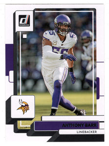 Anthony Barr - Minnesota Vikings (NFL Football Card) 2022 Donruss # 108 Mint