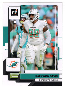 Raekwon Davis - Miami Dolphins (NFL Football Card) 2022 Donruss # 127 Mint