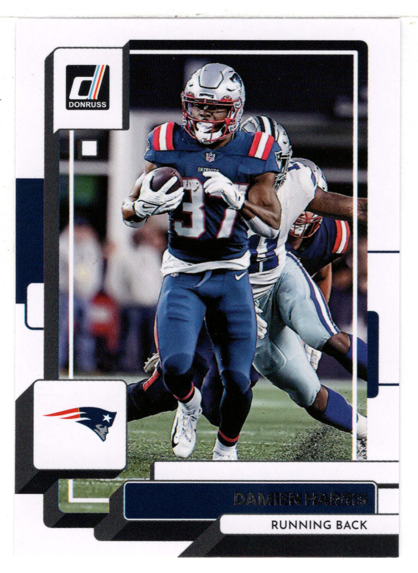 Damien Harris - New England Patriots (NFL Football Card) 2022 Donruss # 135 Mint