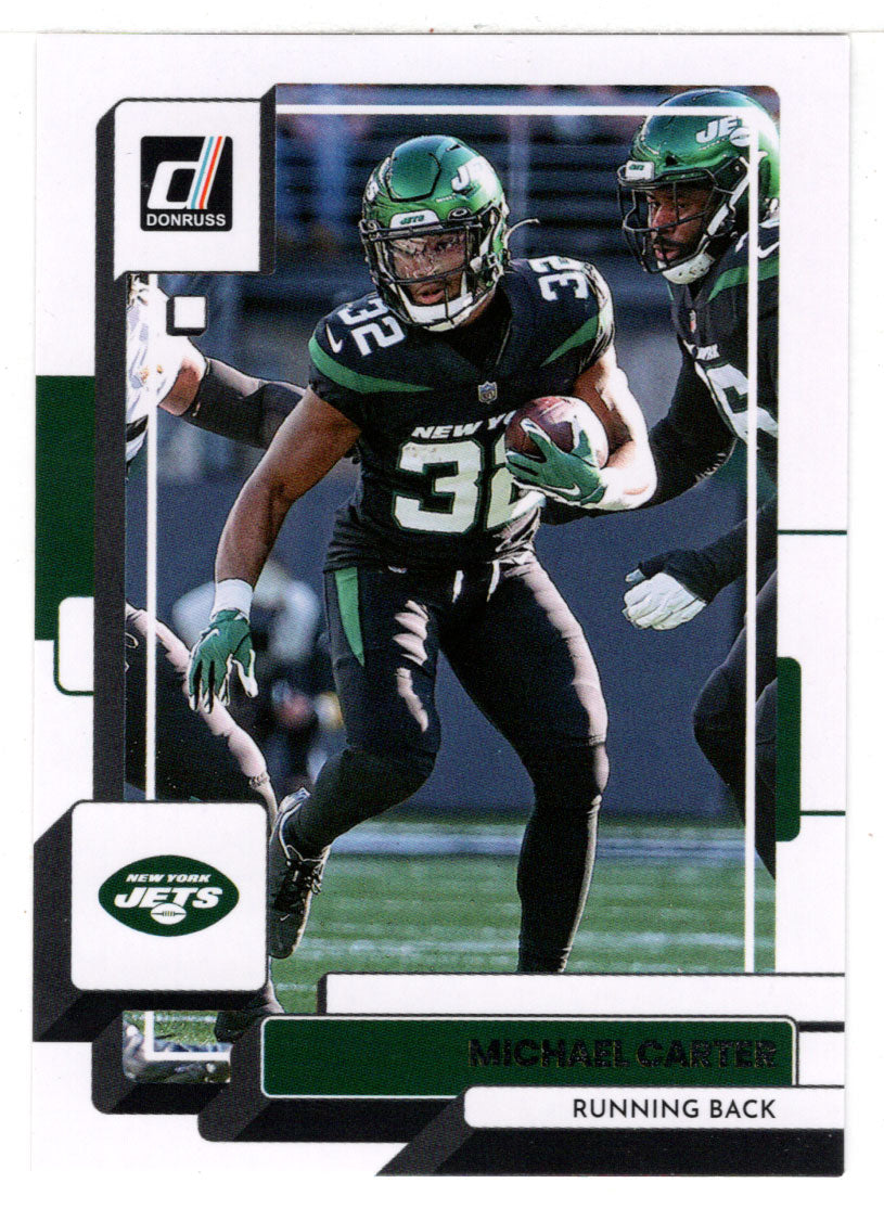 Michael Carter - New York Jets (NFL Football Card) 2022 Donruss # 143 Mint