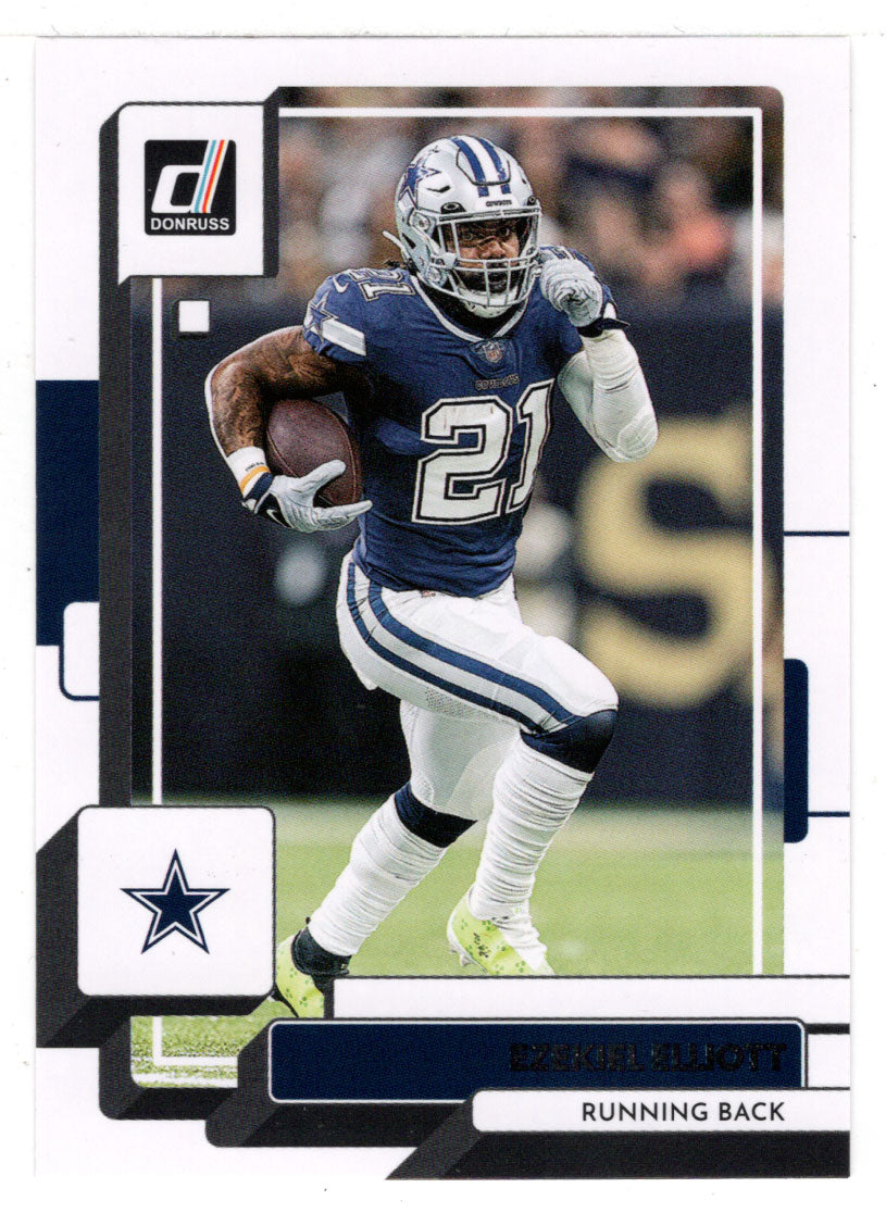 Ezekiel Elliott - Dallas Cowboys (NFL Football Card) 2022 Donruss # 154 Mint