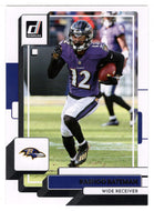 Rashod Bateman - Baltimore Ravens (NFL Football Card) 2022 Donruss # 186 Mint