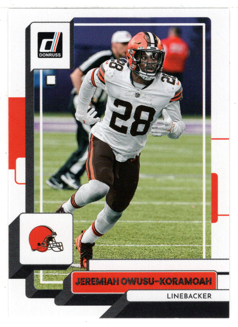 Jeremiah Owusu-Koramoah - Cleveland Browns (NFL Football Card) 2022 Donruss # 213 Mint