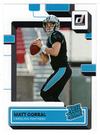 Matt Corral RC - Carolina Panthers - Rated Rookie (NFL Football Card) 2022 Donruss # 302 Mint