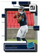 Malik Willis RC - Tennessee Titans - Rated Rookie (NFL Football Card) 2022 Donruss # 303 Mint