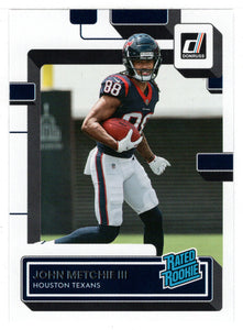 John Metchie III RC - Houston Texans - Rated Rookie (NFL Football Card) 2022 Donruss # 317 Mint