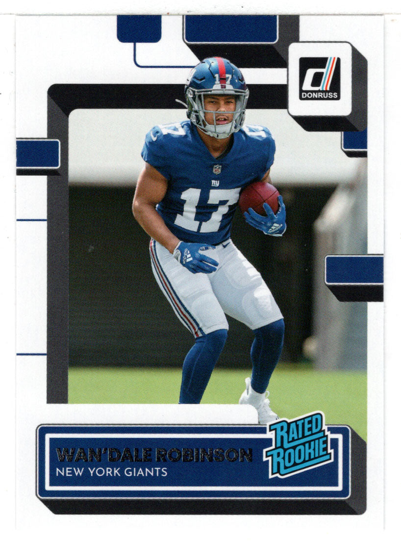 Wan'Dale Robinson RC - New York Giants - Rated Rookie (NFL Football Card) 2022 Donruss # 320 Mint